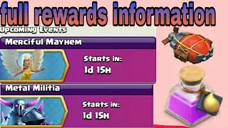 MERCIFUL MAYHEM & METAL MILITIA event full information - clash of clans 🤑