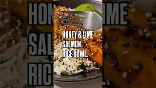 EASY PAN FRIED HONEY & LIME SALMON #salmonrecipes #ricebowls #easydinners #cooking