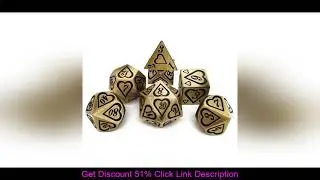 Best 2020 New DnD Metal Dice RPG MTG Dice Include Dice Pouch A Variety of Colors D4 D6 D8 D10 D12 D