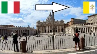 Italy - Vatican City / Crossing The Border By Foot