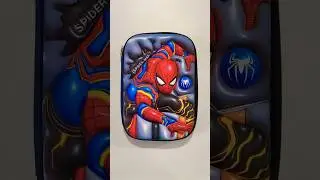 Cute spiderman pencil case with cute fancy stationery items #stationery #schoolsupplies #cute #asmr