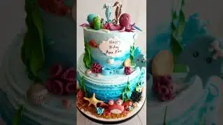 Underwater..... #underwater #homemade #sea #cake #birthdaycake #birthday #baking #cakedesign #water