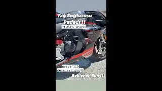 BEKLENEN SON CFMOTO 450SR YAĞ SOĞUTUCUSU PATLADI