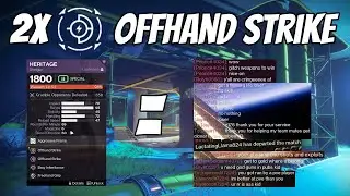 Destiny 2: Heritage w/ 2x Offhand Strike is INSANE (Crafting Glitch)