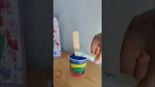 Easy DIY Rainbow Frozen Paint Activity For Kids: Learning Through Play and Sensory Exploration!