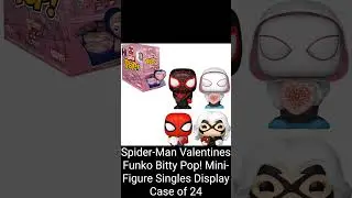 Spider-Man Valentines Funko Bitty Pop! Mini-Figure Singles Display Case of 24