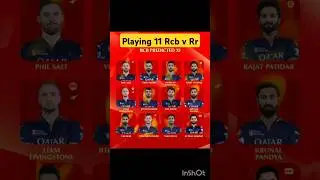 #rcb vs #rr playing 11 #ipl #cricketlover #cricket #rcbpavilion #iplteam #viralvideo #greenday