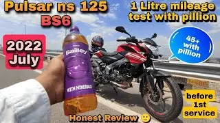 2022 Pulsar NS 125 Mileage test hindi in 1st Service sai phele 45+