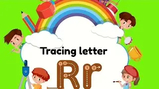 Trace the uppercase and lowercase alphabet R & r || Trace Alphabet R & r || Tracing video ||