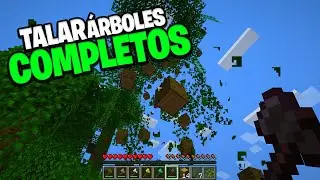 Talar &Aacute;RBOLES COMPLETOS rompiendo SOLO UN BLOQUE en Minecraft 1.21 | Falling Tree Mod Review