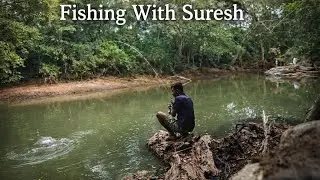 බිලී පිත්තෙන් කිරිඳිඔය ගඟේ අල්ලන මාළුවා | @FishingWithSuresh | Hook Fishing Catching Siri Lanka 