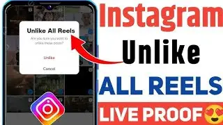 instagram par reels unlike kaise kare || How to Unlike All Reels on Instagram at Once