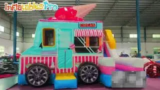 Commercial Ice Cream Truck Inflatable: Factory Quality Test & 3D Design 🍦🏗️