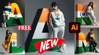 15 August Name Letter Ai Photo Editing| Independence Day Ai Photo Editing ITrending Ai Name Art 🇮🇳