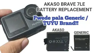 Akaso Brave 7 le Battery Replacement - Pwede ang common type na battery!!