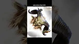 daily tattoo flash design day 44 clip studio painting timelapse of fauno from pan's labyrinth