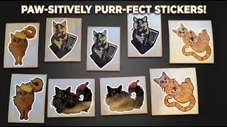 Custom cat stickers dropping today!