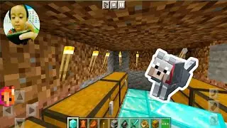 Funny 5 Year Old Plays Minecraft | Building a Basement Under My Diamond House