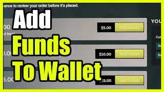 How to Add Funds & Money to your Steam Account (Steam Tutorial)