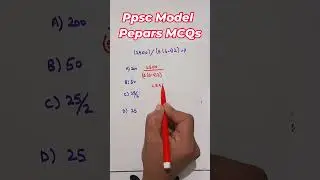 PPSC Model Papers MCQs  #maths #education