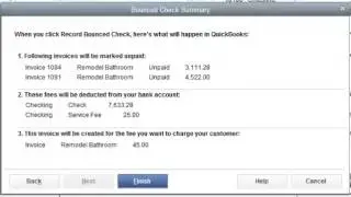 RPPC Inc - QuickBooks Recording Bounced Checks