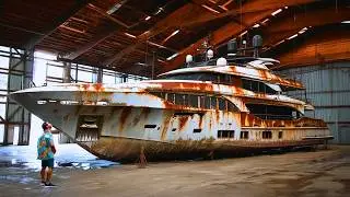 Man Finds Abandoned Yaght And Renovates it Back to New