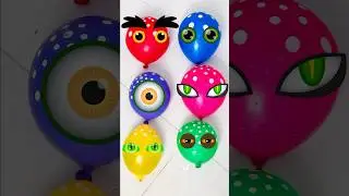 Emoticons 6 water colorful balloons popping reverse video#balloon #funny