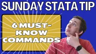 6 Must Know Stata Commands in 5 Minutes | Stata Struggle