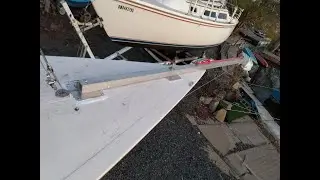 Installing a homemade bowsprit