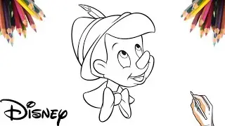 Como Desenhar o Pinóquio – Conto de Fadas / Disney | Passo a Passo Fácil