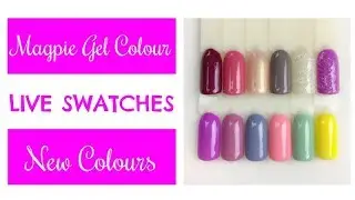NEW COLOURS | Live Swatches | Magpie Gel Colour