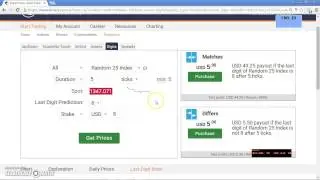 Trik Jitu Digit Match  Volatility 25 LDP 8