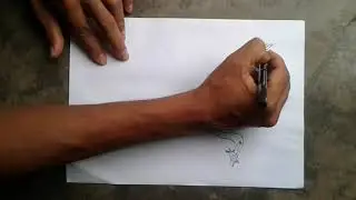 Outline drawing of a crane