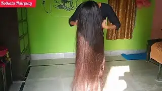 Hair over face and #hairplay | hair over face and #combing | @KolkataHairplay