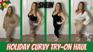 SHEIN Curve Holiday Try On Haul | Winter 2020 Plus Size Fashion | Curvy Plus Try On | Winter Outfits