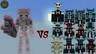Prime Skeleton Titan vs Warden Plus | Minecraft Bedrock | Mob Battle