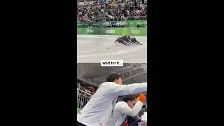 When the excitement is too much to contain. 😂  #winteryoutholympics #gangwon2024 @SkatingISU