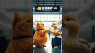 Funny Cat cooking Duck #funny #shorts #cat