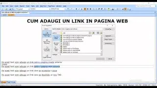CUM ADAUGI UN LINK PE TEXT DINTR O PAGINA WEB EXTENA