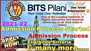 BITSAT 2021 Admission | 2021 Application Process Extende | Apply Now !