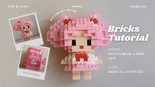 How to Build Sailor Chibi Moon Chibiusa Building Blocks | Bricks Make a Wise Life w2601-24 Tutorial