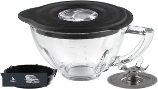 Joyparts Replacement parts 6 Cup Glass Jar With Blade Compatible with Oster Blenders