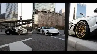 爆音で大阪市内を走るアヴェンタドールSVJ!! Aventador SVJ running in osaka