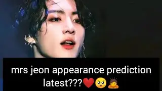 ||mrs jeon appearance prediction latest?||❤️#bts #mrs jeon #mrs jeon appearance #BTS #latest news 👰🤵