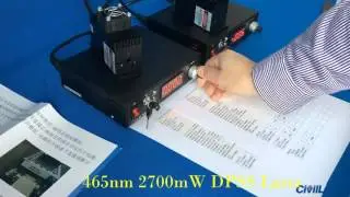 465nm 2.7W blue dpss laser & 405nm 1w blue-violet dpss laser -- www.civillaser.com