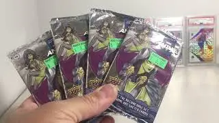 Opening a 4th Set of 4 2020 Upper Deck Marvel Anime Comic Book Trading Card Hobby Packs
