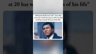 Muhammad Ali on growth. #shorts #MuhammadAli #Quote #Wisdom #Life #Inspiration