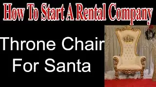 Throne Chair For Santa - Start A Party Rental Company