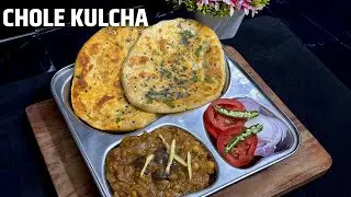 Street-Style Chole Kulcha Recipe | Soft Fluffy Kulcha with Spicy Chole | Easy North Indian Meal