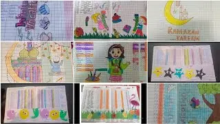 Decorate your attendance registers with drawing/Attendance register pages or sheets decoration ideas